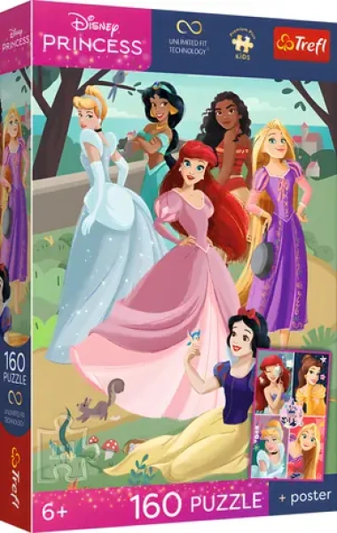 TREFL Puzzle Premium Plus Kids Disney princezny: Okouzlující večírek