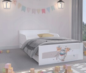 DumDekorace Rozkošná dětská postel 160 x 80 cm se zvířátky