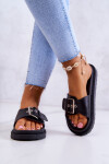 Classic Slippers With Buckle Big Star JJ274A307 Black