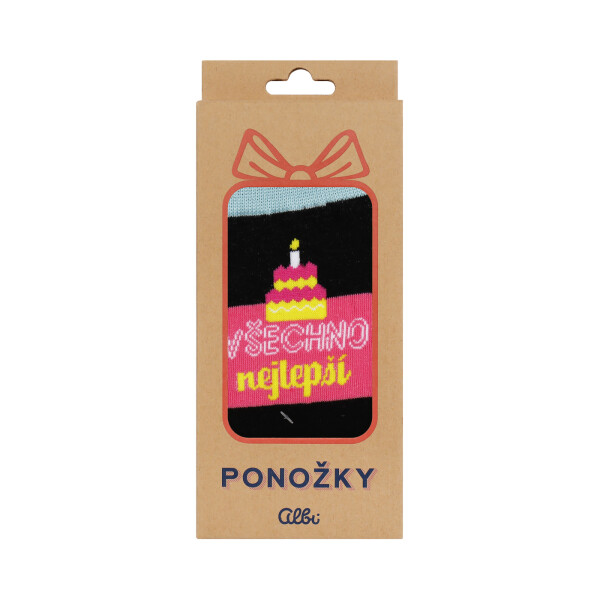 Ponožky - Všechno nejlepší, vel. 35-38 - Albi
