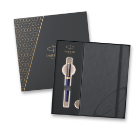 Dárková kazeta Parker Ingenuity Dark Blue GT - sada roller a zápisník