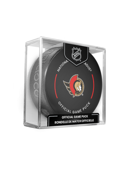 Inglasco / Sherwood Puk Ottawa Senators Official Game Puck 2022-2023