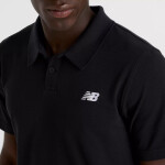 Bavlněná polokošile New Balance Pique M MT51519BK Tričko m