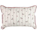 Strömshaga Povlak na polštář Gerd White/Red 40 × 60 cm, krémová barva, textil