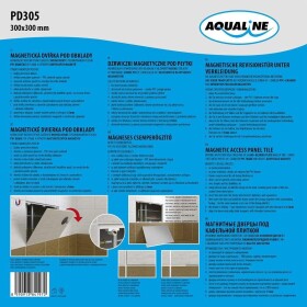 AQUALINE - Magnetická dvířka pod obklady 300x300 PD305
