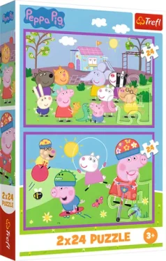 TREFL Puzzle Prasátko Peppa: Peppa na hřišti
