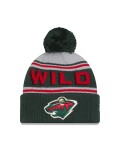 New Era Pánská zimní čepice Minnesota Wild NHL Pom Wordmark