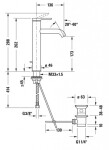 DURAVIT - C.1 Umyvadlová baterie s výpustí, matná černá C11030001046