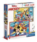 Clementoni PUZZLE Mickey se baví s kamarády