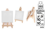 Malířské plátno 10x10cm se stojánkem