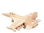 WOODCRAFT Dřevěné 3D puzzle Stíhačka přírodní