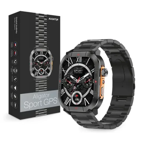 Aligator Chytré hodinky Watch Sport GPS / černé (AW15BK)