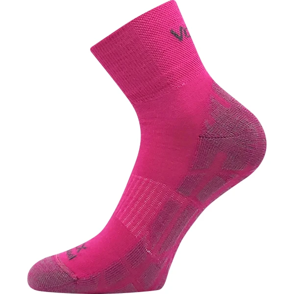VOXX Ponožky krátké sportovní z merino TWARIX SHORT s ionty stříbra FUXIA 35-38 120474