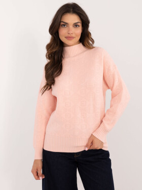 Jumper AT SW 2339.54 světle broskvový jedna velikost