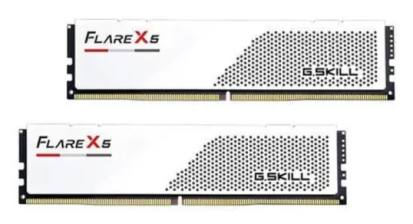 G.Skill Flare X5 bílá 64GB (2x 32GB) / DDR5 / 6000 MHz / PC5-48000 / CL36-36-36-96 / DIMM / 1.35V / Non-ECC / XMP 3.0 (F5-6000J3636F32GX2-FX5W)