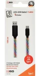 2GO Tricolor / Datový kabel / USB-B - USB-C / LED podsvícení / 1 m (797146)