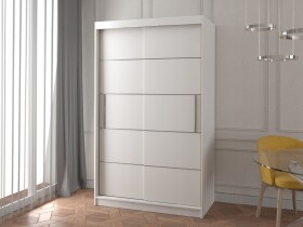 Šatní skříň Neomi 06 Barva korpusu: Bílá, Rozměry: 120 cm, Dveře: Bílé