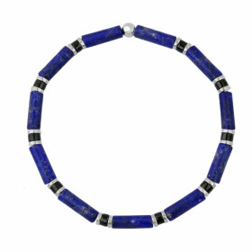 Luxusní pánský náramek s lapis lazuli Antonio, 19 cm Modrá