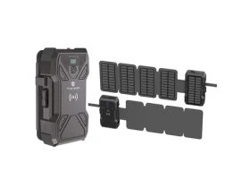 Viking TYR III solární outdoorová powerbanka černá / 30000 mAh / 2x USB-A + 1x USB-C + bezdrátové nabíjení / IP54 (TYR3)