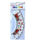 PartyDeco PartyDeco Přebaly na muffiny Hasiči (12 ks)