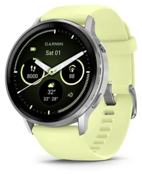 Garmin Venu 4 45 mm stříbrná, Citron řemínek / Sportovní hodinky / AMOLED / GPS / Bluetooth (010-03014-02)