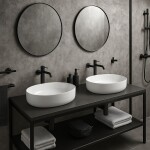 Erga Oval, umyvadlo na desku 550x400x140 mm, bílá lesklá, ERG-V03-OVAL55-WH