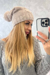 Fleecová čepice Justyna K253 light beige UNI