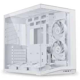 Lian Li O11 Dynamic Mini V2 Flow bílá / Micro ATX / 5x 120 mm ventilátor / tvrzené sklo (O11DMIV2FW)