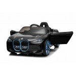 Mamido Elektrické autíčko BMW i4 černé 12V7Ah EVA kola ECO Kůže