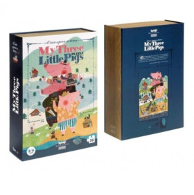 LONDJI Velké puzzle Tři prasátka - 36 pcs