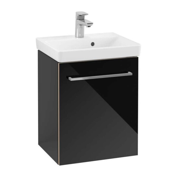 VILLEROY & BOCH - Avento Umyvadlová skříňka, 43x51x35 cm, 1 dvířka, Crystal Black A88700B3