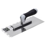 Hladítko nerezové, 280 x 130 mm, velký zub, STALCO PERFECT
