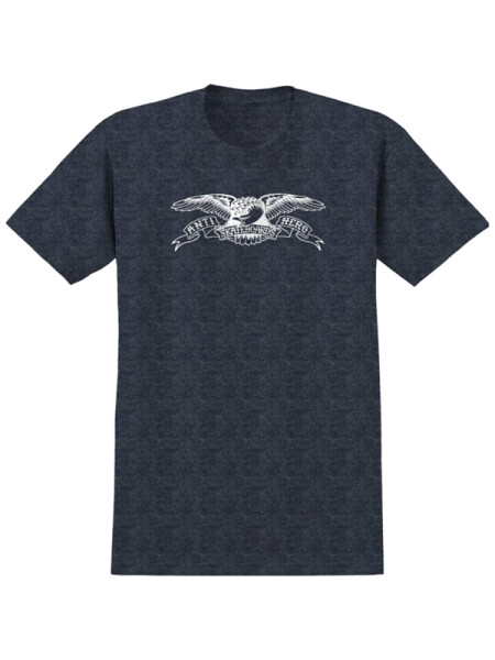 Antihero BASIC EAGLE NVY HTHR/WHT pánské tričko krátkým rukávem