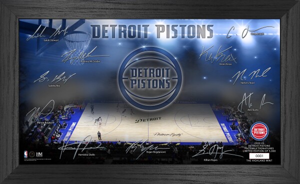 Highland Mint Obraz Detroit Pistons NBA Signature Court 2022
