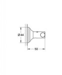 GROHE - Essentials Authentic Háček na koupací plášť, chrom 40656001