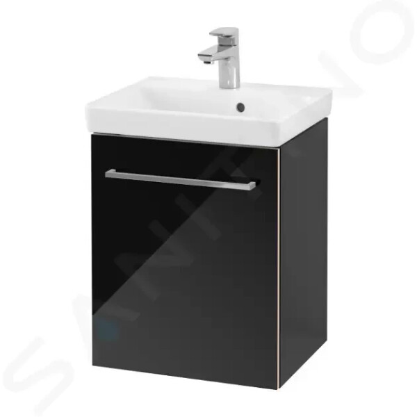 VILLEROY & BOCH - Avento Umyvadlová skříňka, 430x514x352 mm, 1 dvířka, Crystal Black A88701B3