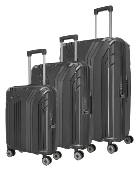 Travelite Elvaa 4w S,M,L Black S: 41 l / M: 72/77 l / L: 102 L TRAVELITE-76340-01