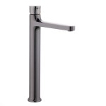 Vysoká umyvadlová baterie SAT Dark bez výpusti PVD Gun Metal SATBSDA285K SATBSDA285K
