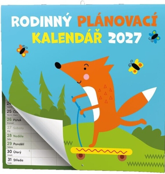 Rodinný plánovací kalendář 2027 - nástěnný kalendář