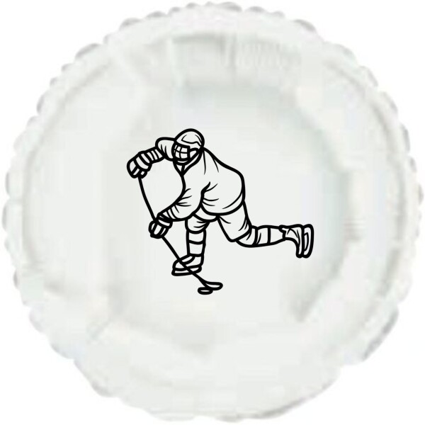 Balónek kruh hokejista obrys Balónek kruh hokejista obrys