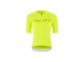 Craft Endur Logo pánský dres krátký rukáv žlutá vel. M
