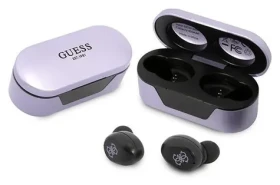 Guess GUTWST31EU fialová / Sluchátka / TWS / Bluetooth / dokovací stanice (GUTWST31EU)