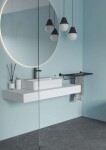 IDEAL STANDARD - IOM Polička s držákem ručníků, délka 57 cm, hedvábná černá A9106XG