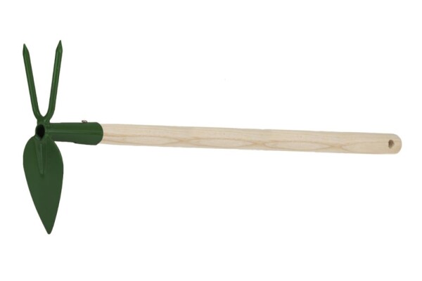 STREND PRO 211178 Motyčka okopávací srdcová s 2 hroty, dřevěná násada 100cm