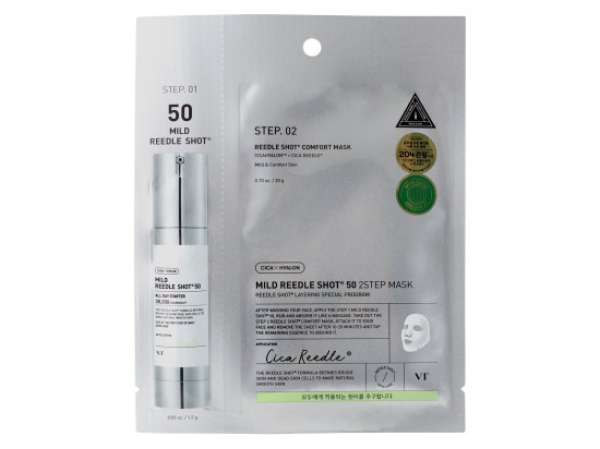 VT Cosmetics Mild Reedle Shot 50 2-step Mask Pleťová maska 1,5 g + 25 g