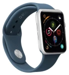 SBS caseme silikonový řemínek pro Apple Watch 42/44/45 mm M modrá / Řemínek / Silikon / Velikost M