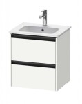 DURAVIT - Ketho.2 Umyvadlová skříňka 55x51x42 cm, 2 zásuvky, matná bílá K25261018180000