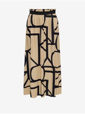 Béžová dámská vzorovaná maxi sukně ONLY Venedig - Dámské