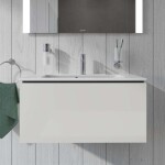 DURAVIT - L-Cube Umyvadlová skříňka Compact, 40x82x39 cm, 1 zásuvka, lesklá bílá LC615702222