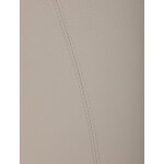 Židle jídelní, krémová ekokůže, pohupová podnož broušený nerez